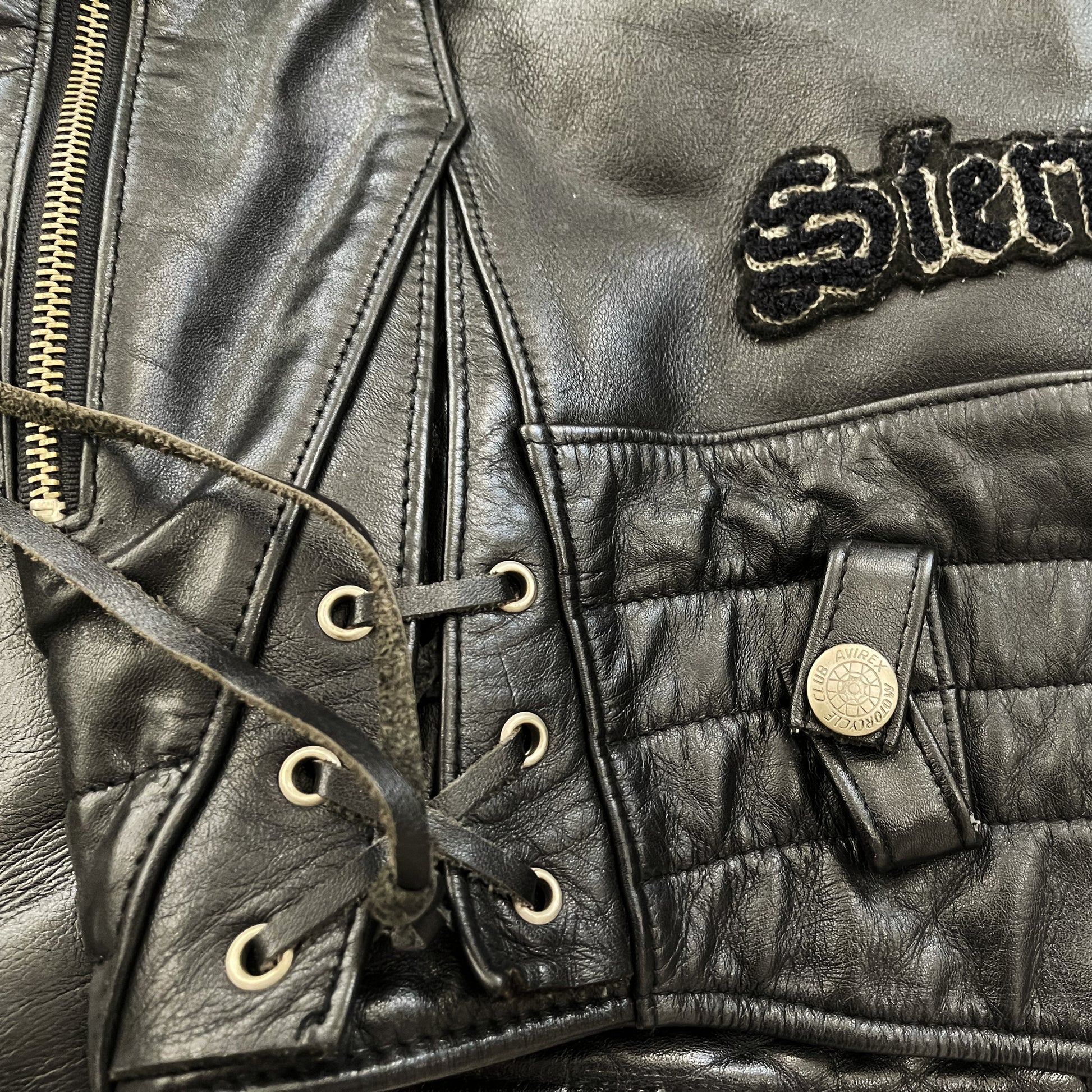 Avirex Leather Biker Jacket
