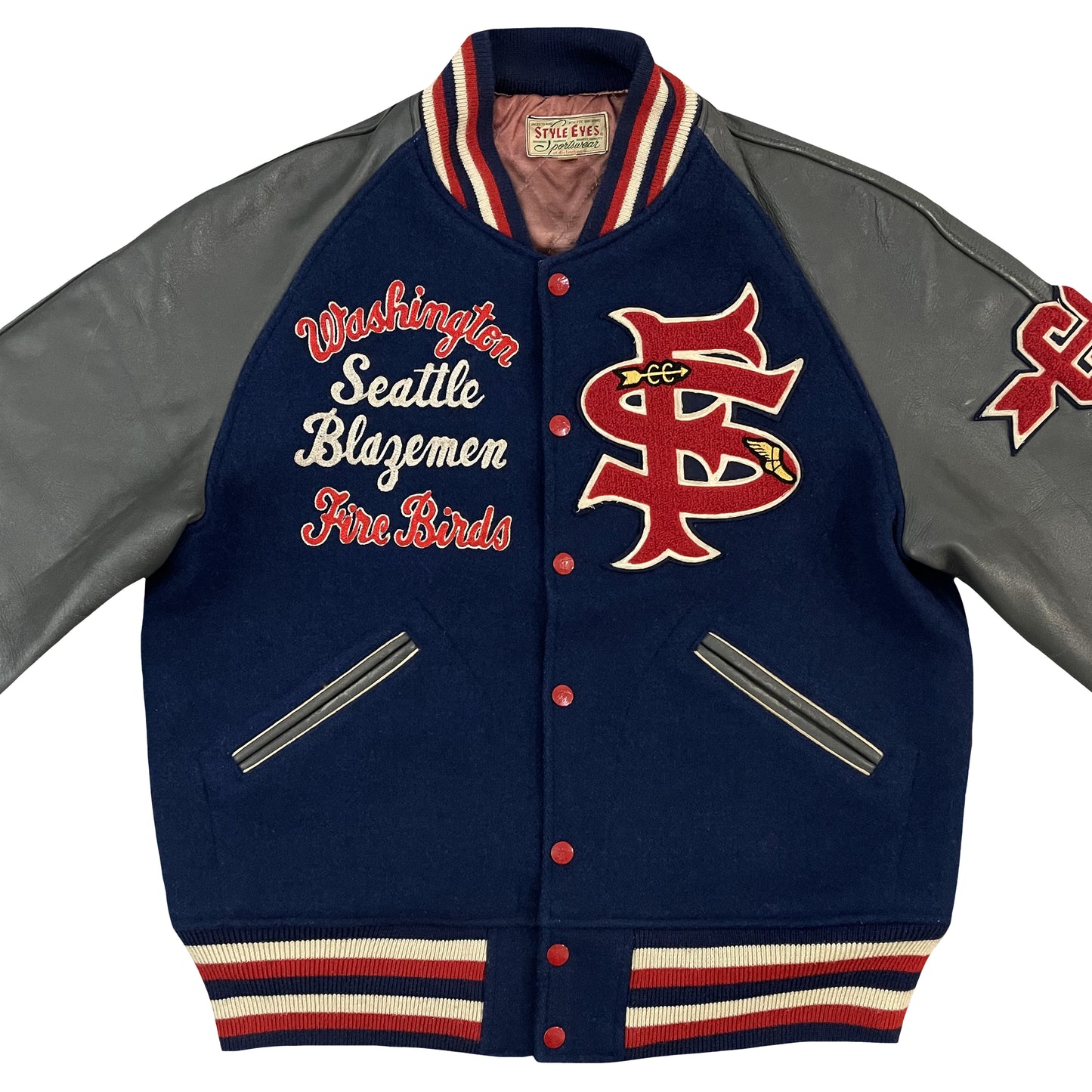 Style Eyes Seattle Blazemen Varsity Jacket - L