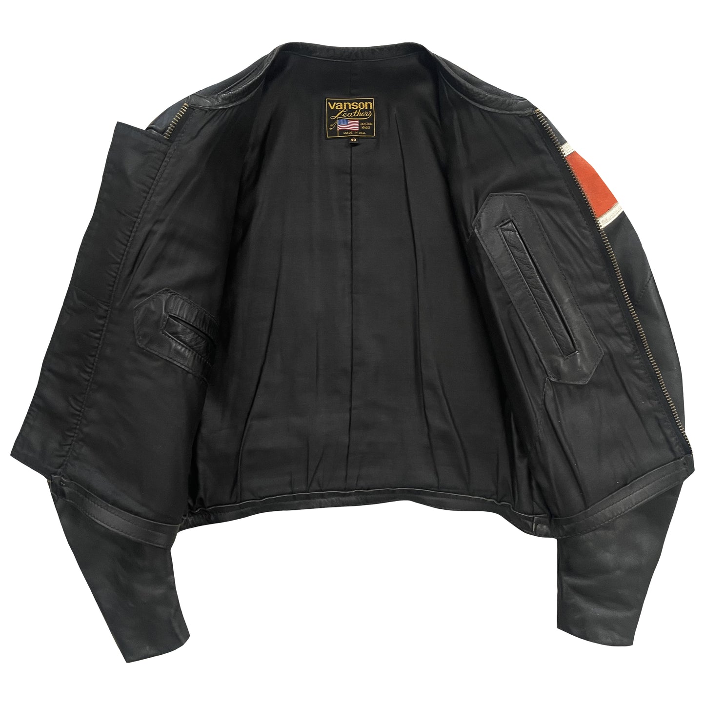 Vanson Leathers Motorcycle Racer Jacket - M