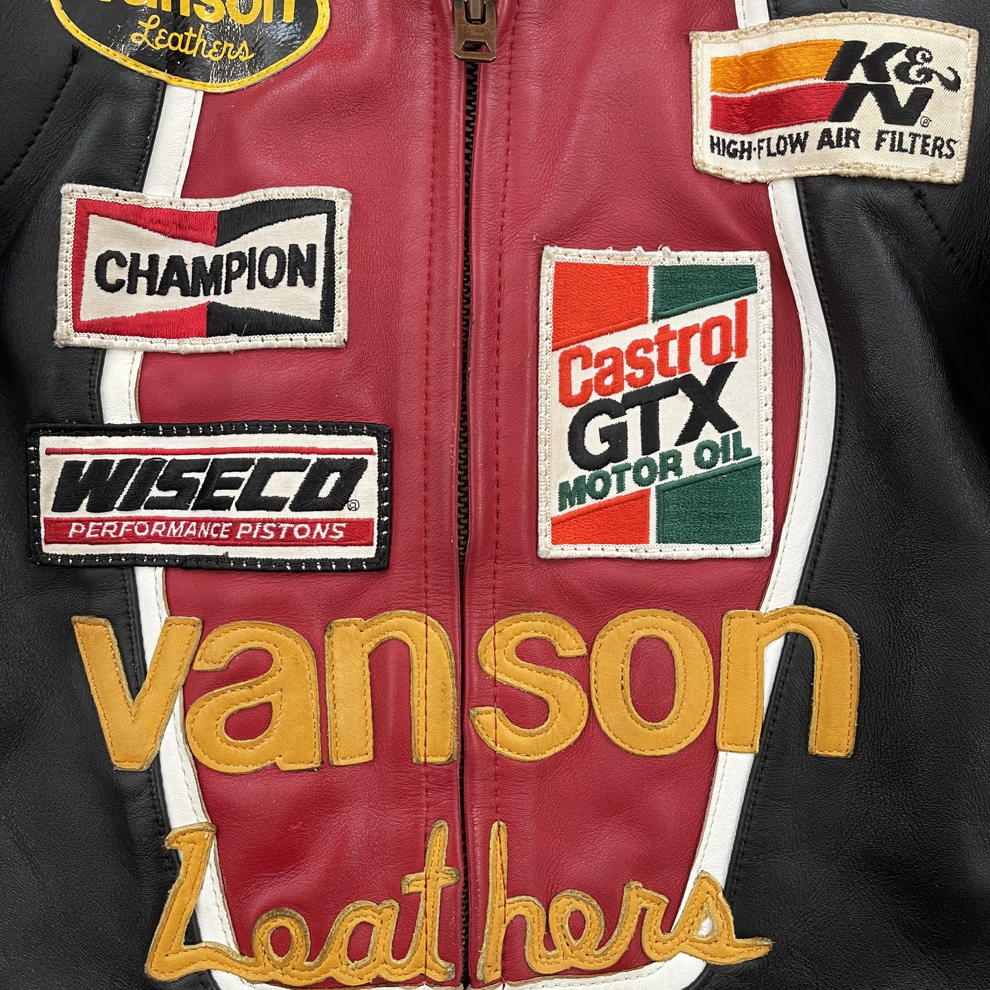 Vanson Leathers One Star Motorcycle Racer Jacket - M