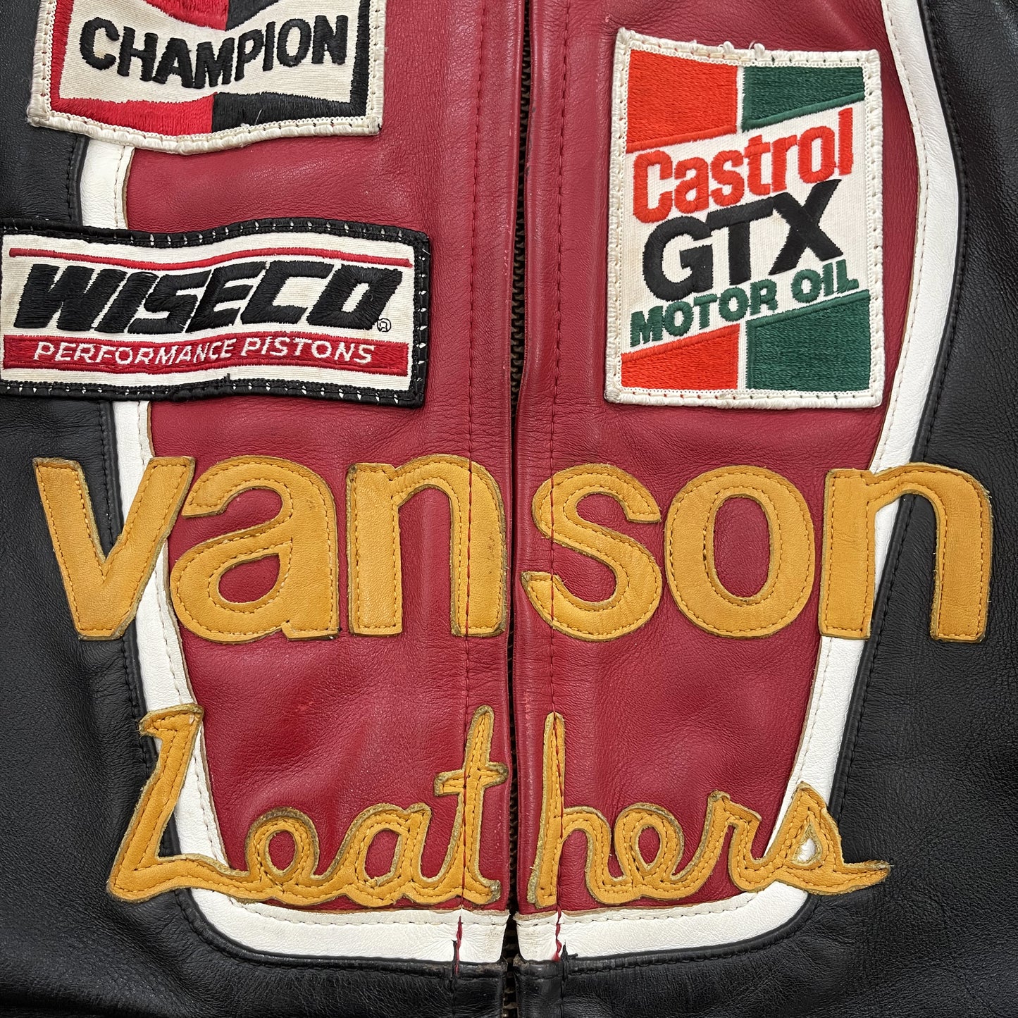 Vanson Leathers One Star Motorcycle Racer Jacket - M