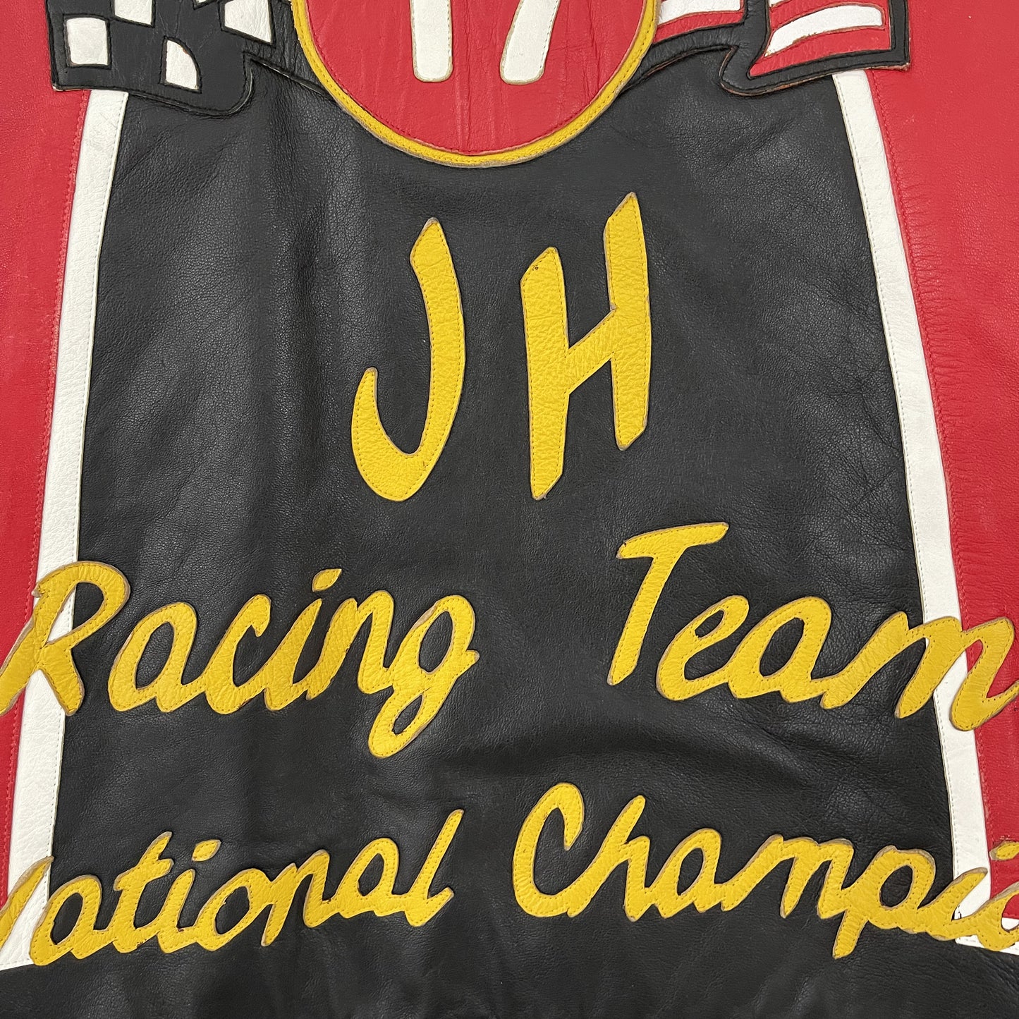 Jeff Hamilton 'JH Racing Team' Leather Biker Jacket - M