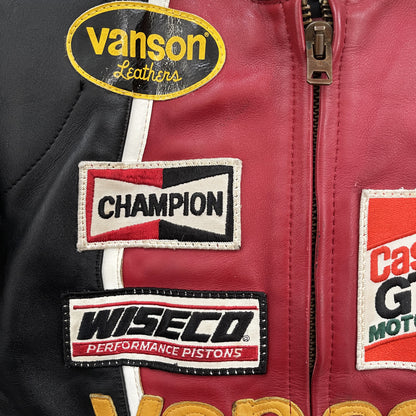 Vanson Leathers One Star Motorcycle Racer Jacket - M