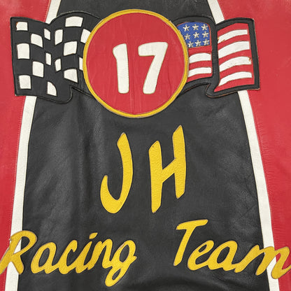 Jeff Hamilton 'JH Racing Team' Leather Biker Jacket - M