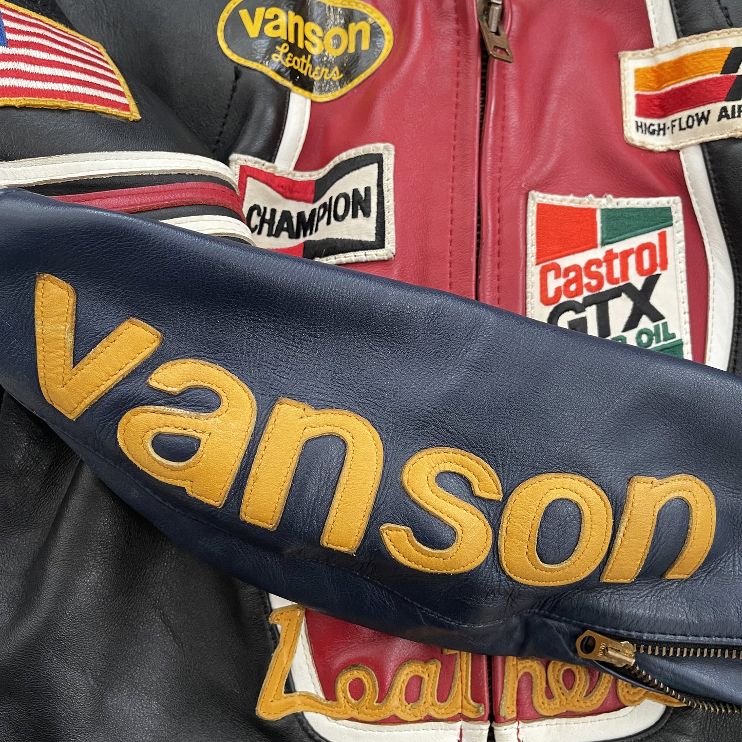 Vanson Leathers One Star Motorcycle Racer Jacket - M