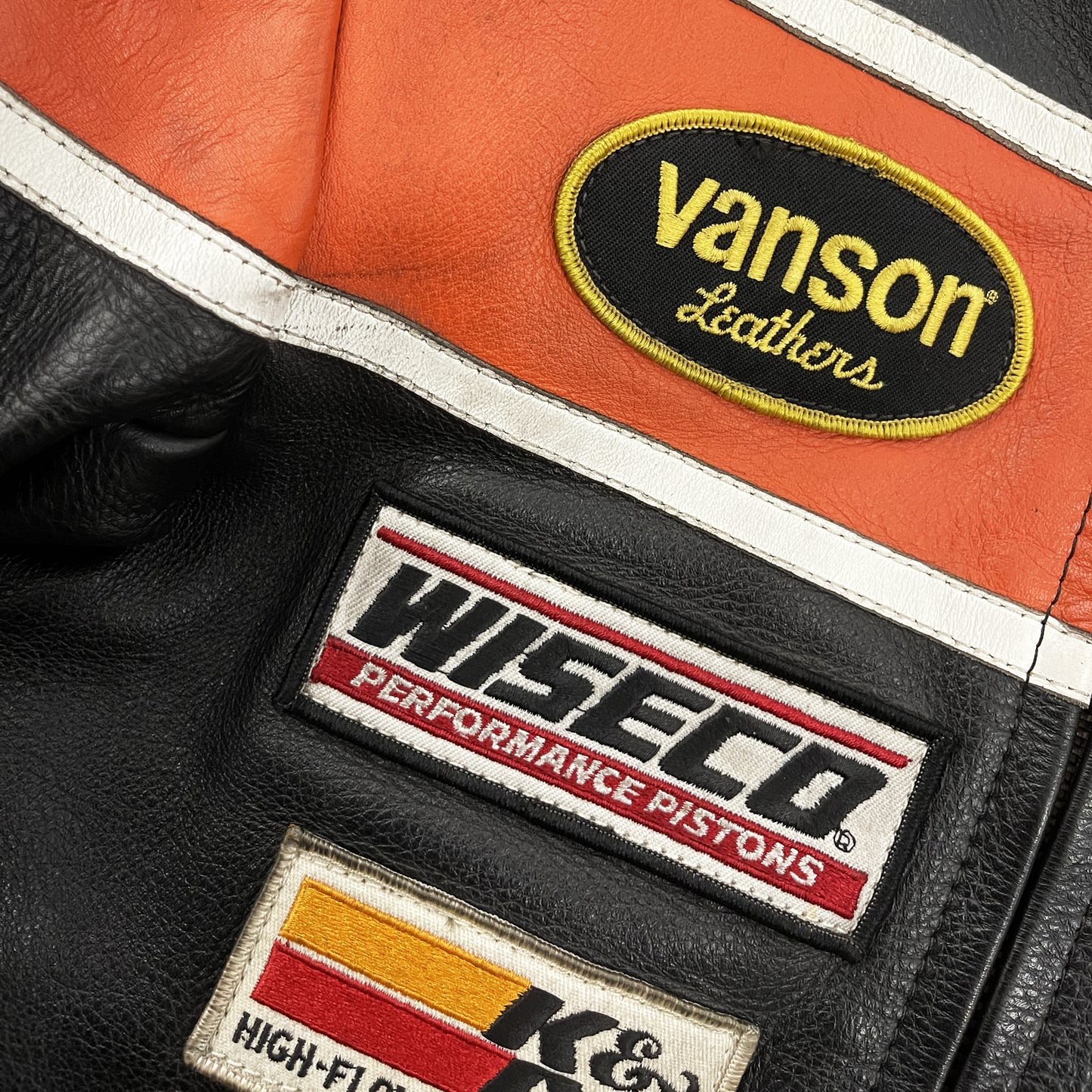 Vanson Leathers Motorcycle Racer Jacket - S