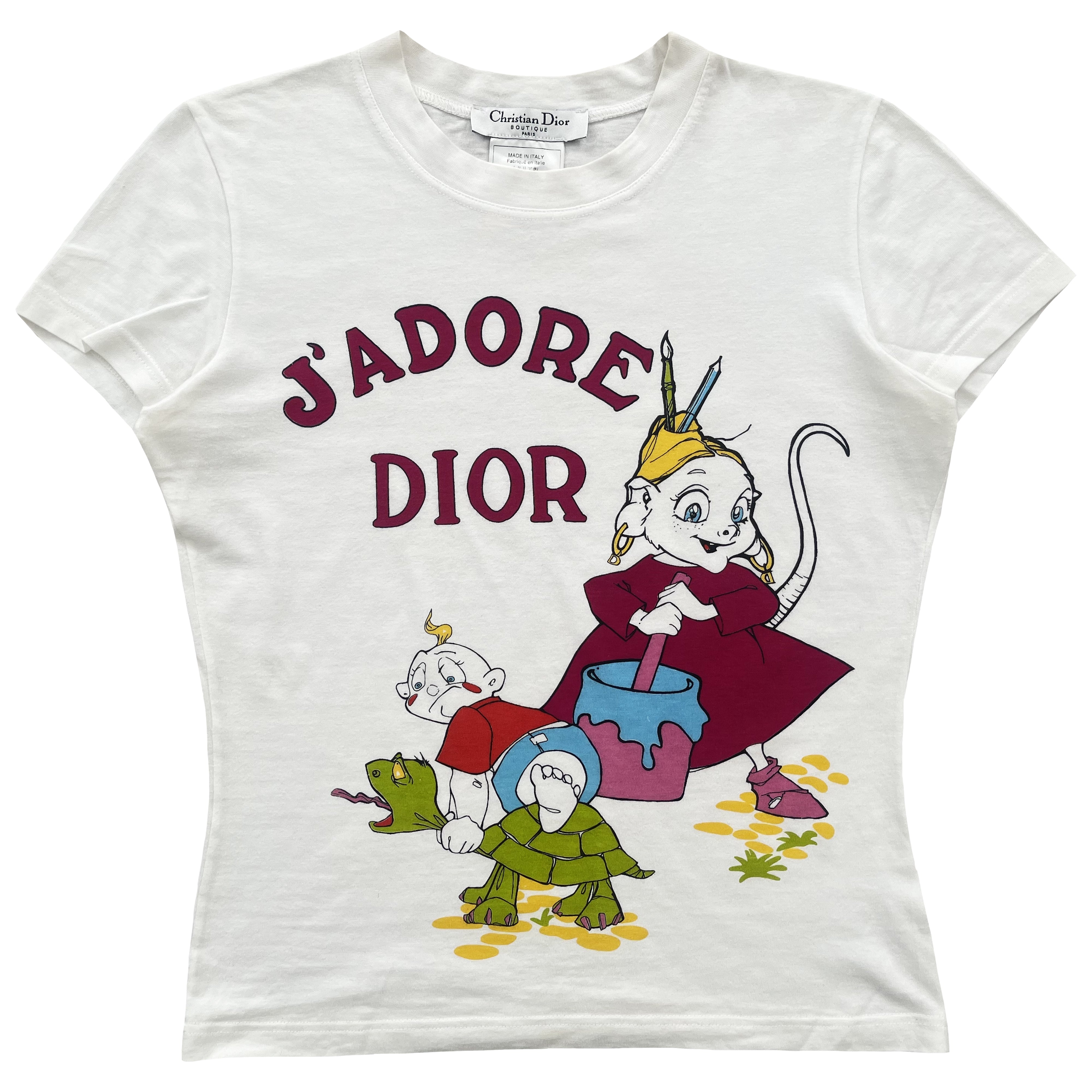 Christian Dior Cartoon T-Shirt Summer Holiday Cruise 2002 – The