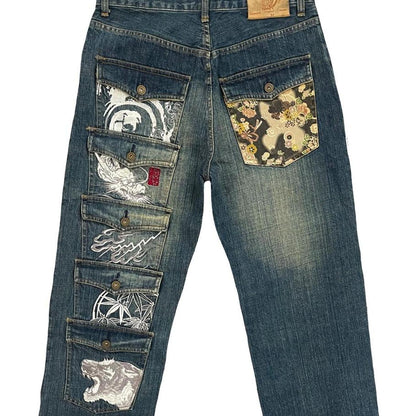 Karakuri Tamashii Multipocket Jeans