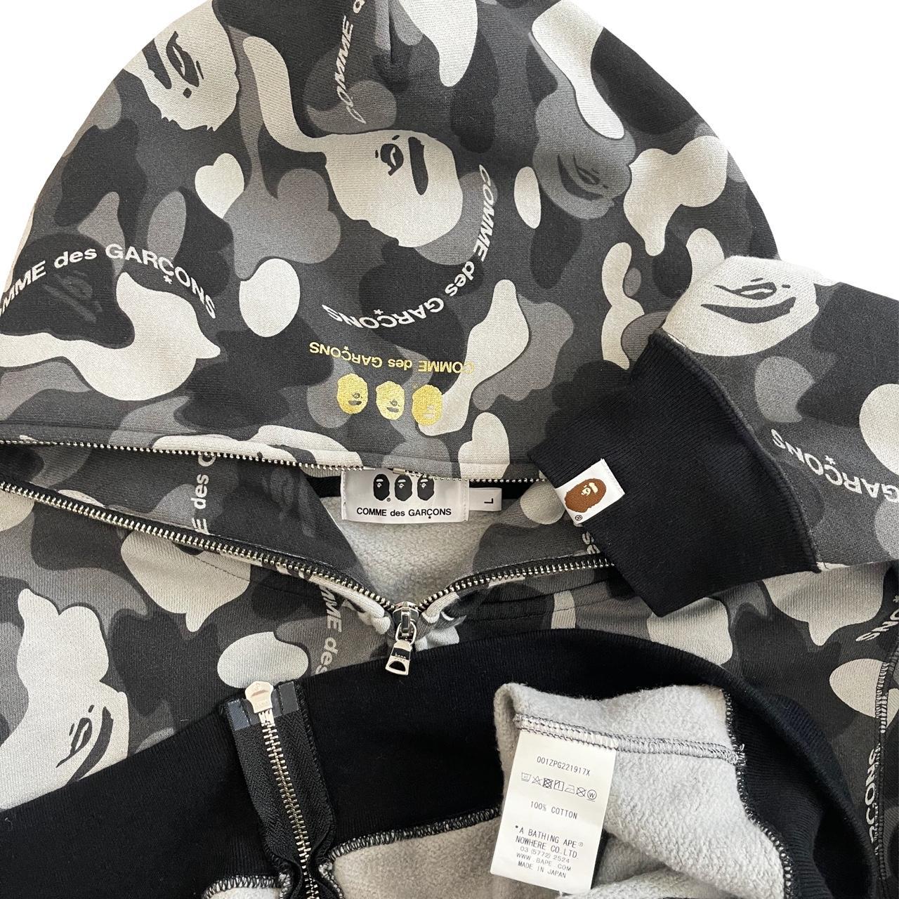 COMME des GARCONS BAPE FULL ZIP HOODIE-