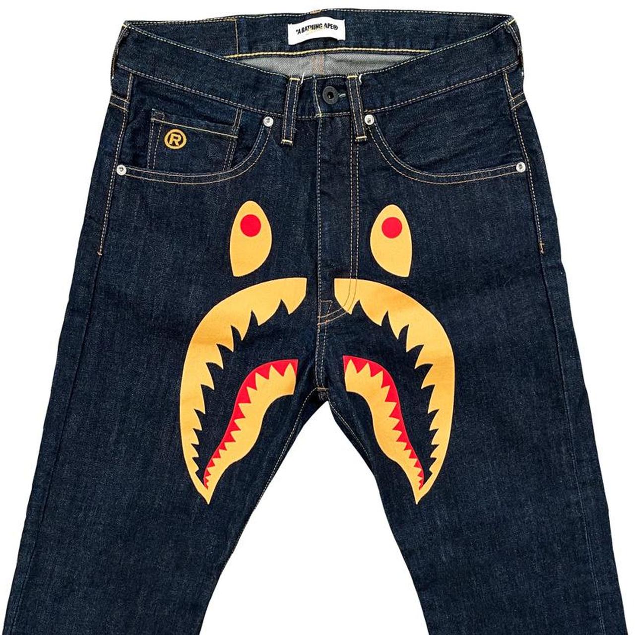 BAPE 2008 Type-05 Shark Denim Pants Pants Indigo Men's US