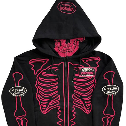 Vanson Skeleton Hoodie