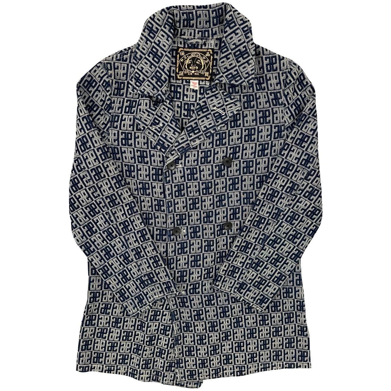 Evisu Monogram Print Overcoat