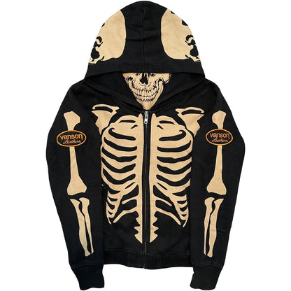 Vanson Skeleton Hoodie