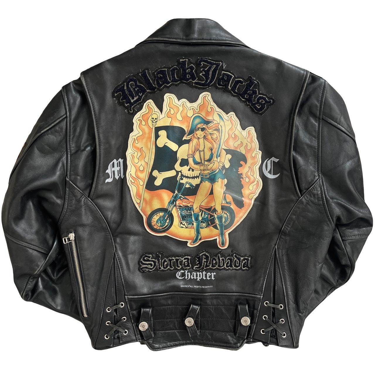 Avirex Leather Biker Jacket