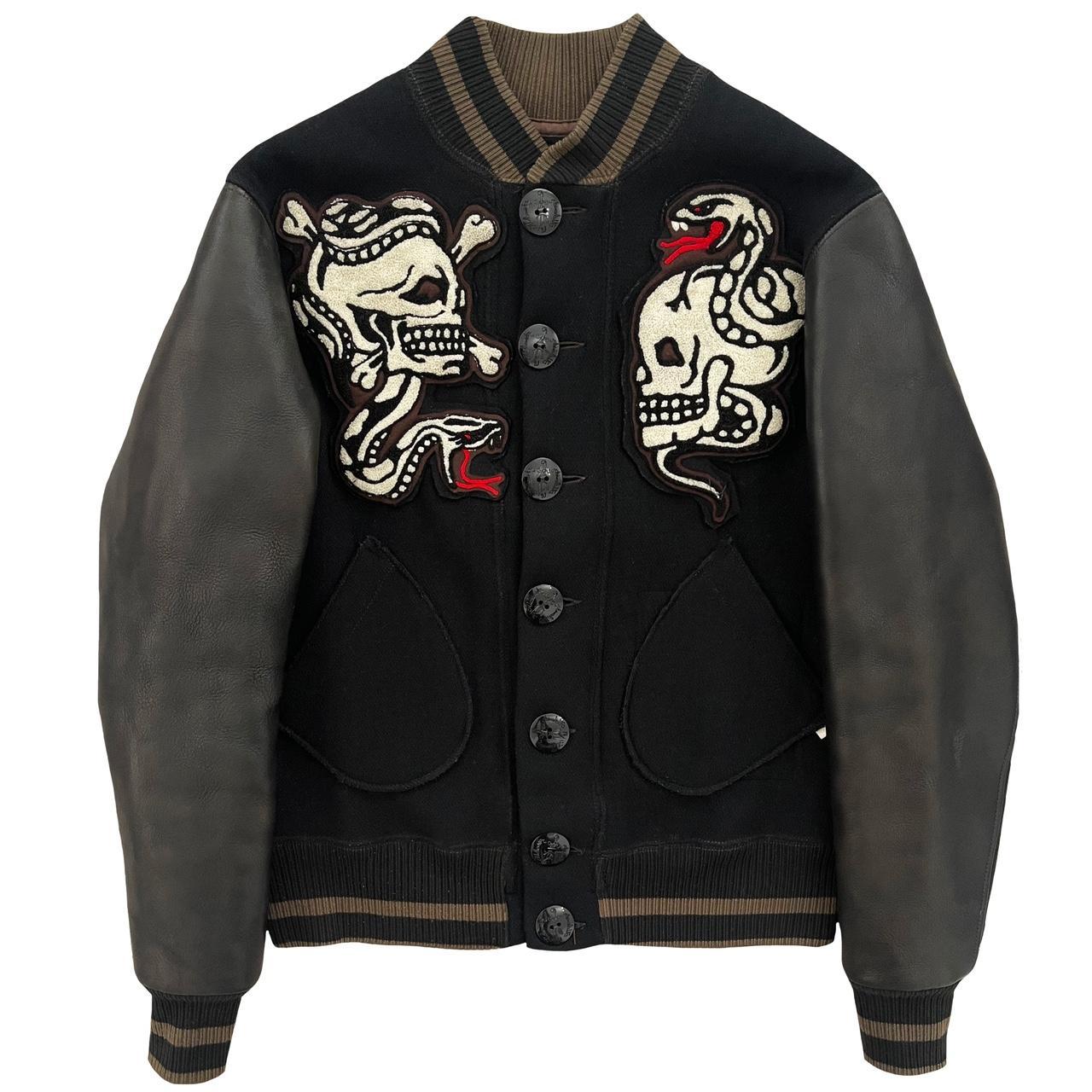 Skull Jeans Varsity Jacket