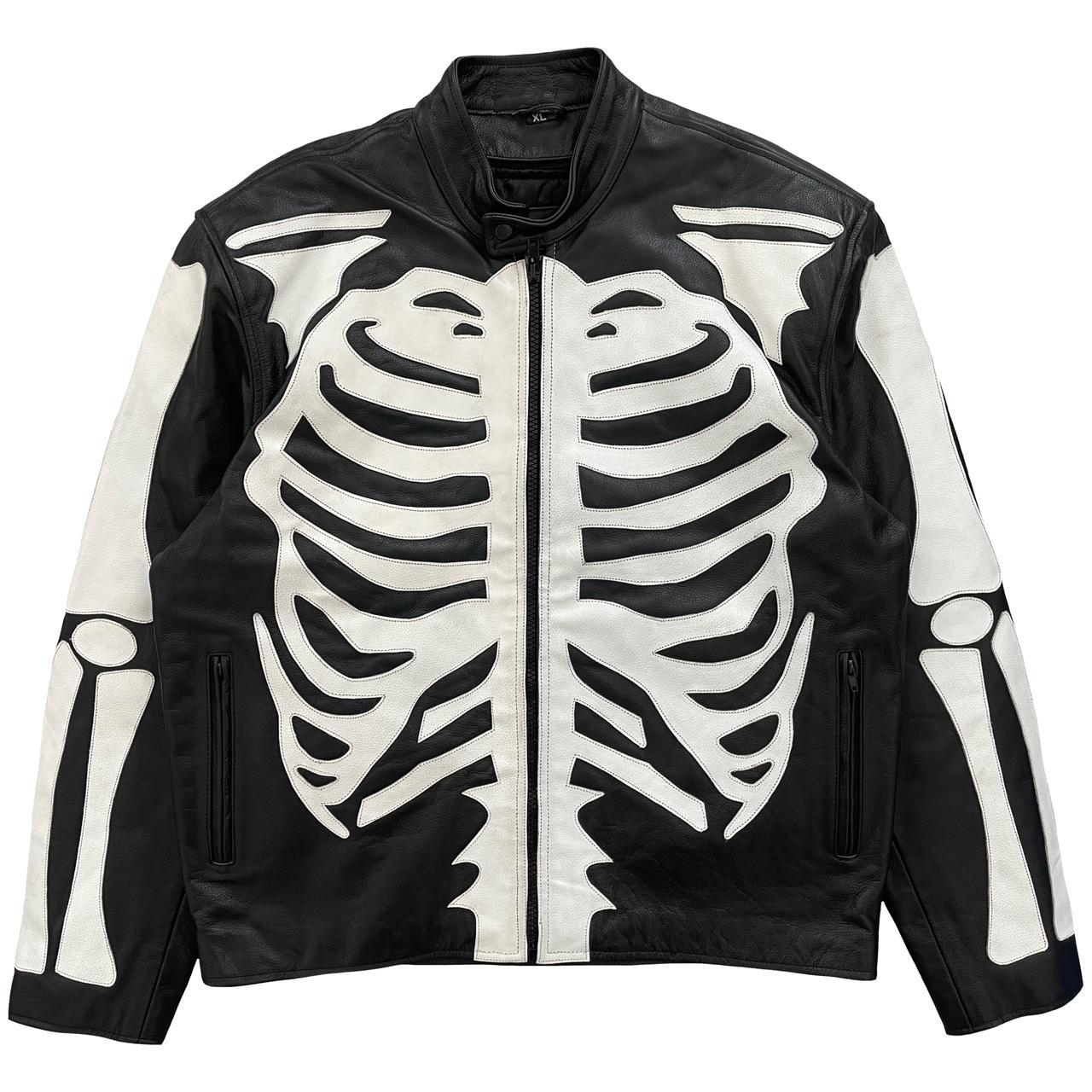 Skeleton deals leather jacket